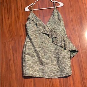 Lovers and friends metallic mini dress